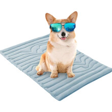 Small Ice Freezing Pad For Organisms Season Soft Fabric-Blue S
