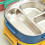 Leak Proof Multi Deck Meal Container-Blue Single layer 3 grid 7