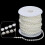 25M ABS Artificial Pearls Beads String-Sunflower pure white 6