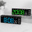 LED Digital Alarm Clock with 3 Brightness-Black shell red ligh 6
