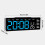 LED Digital Alarm Clock with 3 Brightness-Black shell red ligh 7