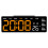 Digitaler Wecker, LED-Digitaluhr,-Schwarze Schale orange l 1