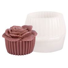 Moules de bougies à fleurs 3D, en Silicone, en résine époxy,-D