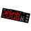 LED Digital Alarm Clock with 3 Brightness-Black shell red ligh 1