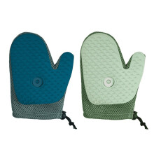 Ergonomische handschoenen voor het ontharen-Lichtgroen en donker