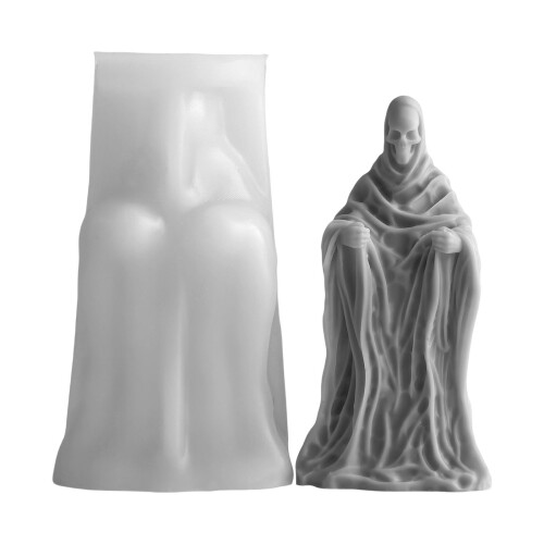 Halloweens Silicone Skull Mould Crafting Candle Making-5331