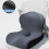 Nonslip Memory Foam Vehicle Seat Pad Ergonomic- Black 4