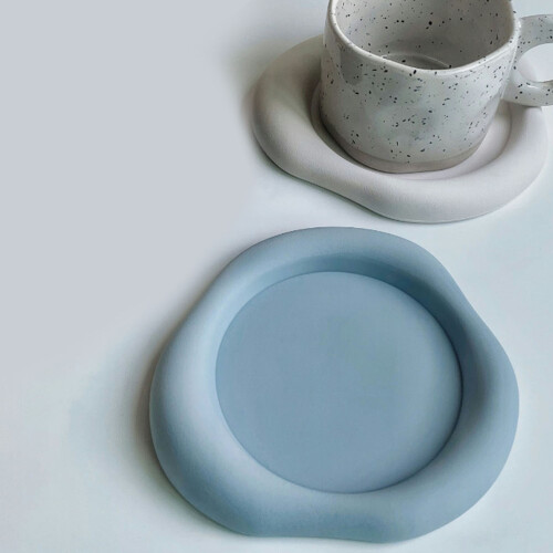 Textured Drink Pad Heatproof Table Protectors Kitchen-Blue 1