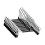 Space Saving Expandable Stainless Steel Pants Hangers-Black 1