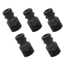 Plastic 5 Piece External Thread Nipple-Plastic 4 point exte
