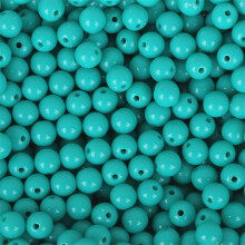 Professionele 6 mm acryl kralen sieraden-Gat groen