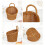 Classical Woven Design Plastic Storage-Round hanging basket 5