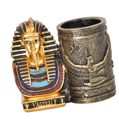 Egyptian Pharaoh Resins Desktop Decors Functional Storage Cup