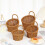 Classical Woven Design Plastic Storage-Round hanging basket 7