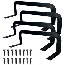 4-delige metalen beddengoedclip Veilige matrashouders-Zwart