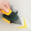 MultiPurpose Corner Scrubber With 90 Degree-Yellow green 6