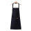 Adjustable 3 Button Apron With Oil Resistant Polyester-Black 1