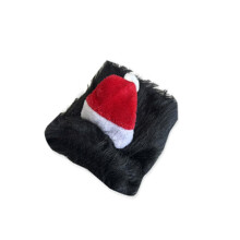 Funny Pet Lions Wigs And Santa Hat Dogs Christmas-Black S