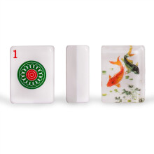 Yellow Mountain Imports Set mit 166 amerikanischen Mahjong-Steinen, Koi (Nur Steine)