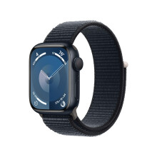 Apple Watch Series 9 [GPS 41mm] Reloj Inteligente con Caja de Aluminio Medianoche y Correa Deportiva