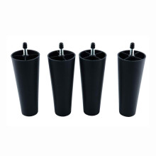 Furniture Legs Replacement 5 Inch Square Plastic Sofa Legs Set of 4 for Chairs Tables Enhanced Stability