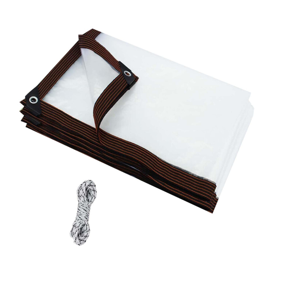 Clear Tarp With Grommets 5X22ft Waterproof Pvc Tarpaulin For Patio Enclosure Greenhouse Porch 9330225331063