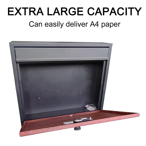 Galvanized Steel Locking Mailbox with Keyless Combination Lock, Rust‑Resistant Wall Mount Design for Home and Business 2