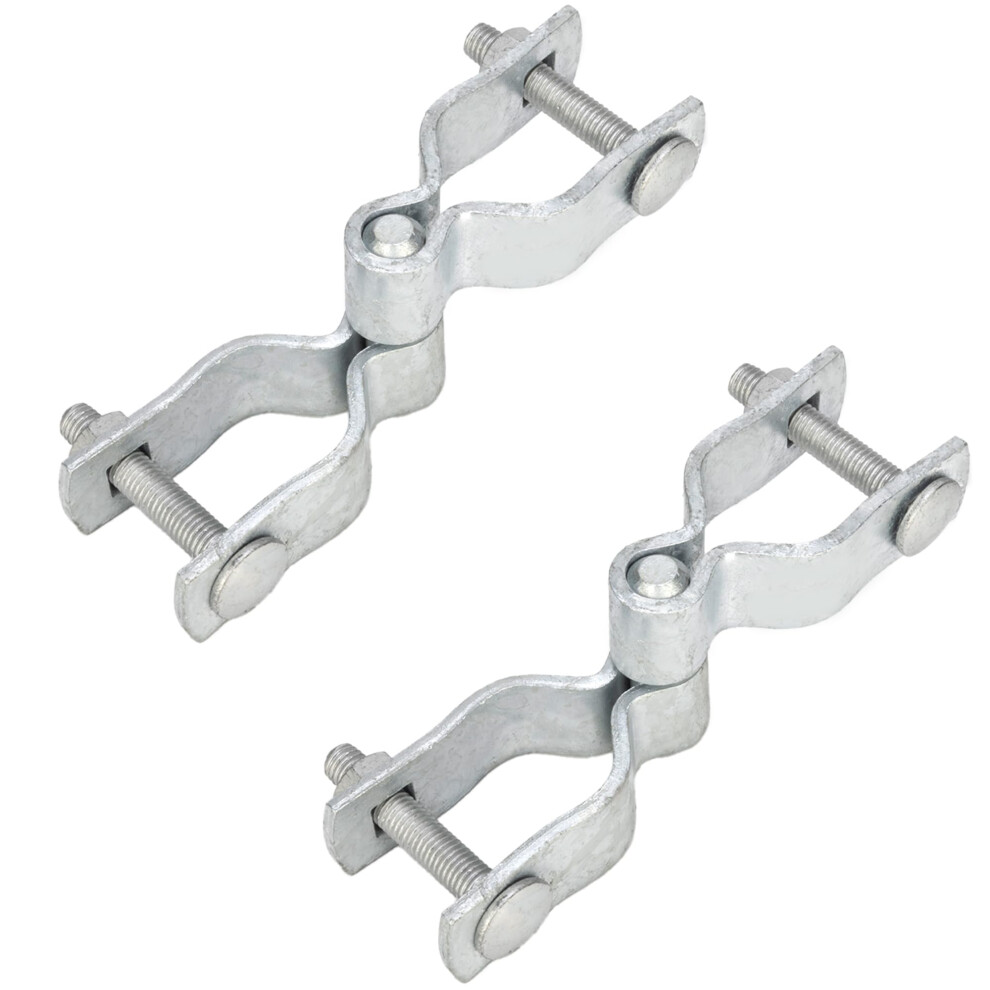 13/8 Inch Chain Link Fence Gate Hinges Set, Heavy Duty Galvanized Steel Hinge Kit With Bolts And Nuts 9330225236191