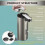 Automatic Soap Dispenser 340ml Touchless Infrared Sensor Stainless Brushed Finish for Bathroom 5