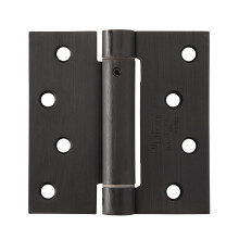 4 Inch Oil Rubbed Bronze Spring Door Hinges 12 Pack, Adjustable Self Closing Heavy Duty Hinges for Interior Doors