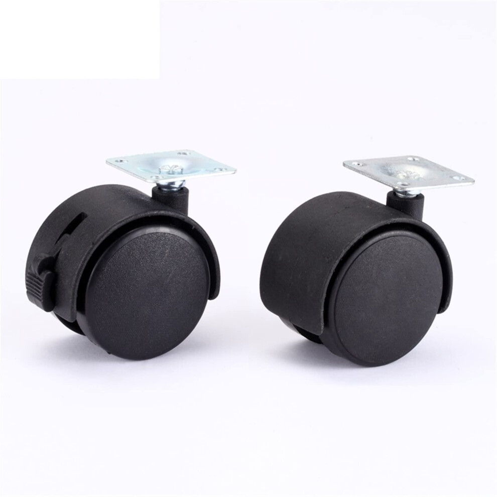 Furniture Caster Wheels 39Mm With Brake, 360 Swivel For Chair Table Cart, Smooth Quiet Rolling Set Of 4 9073542911661