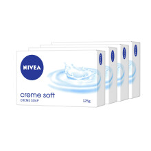 Savon Nivea Crème Soft, Pour Mains Et Corps, 125G (Pack De 4)