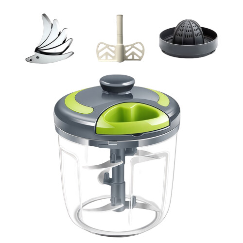Hachoir à ail manuel, robot culinaire, composant lavable-900ml