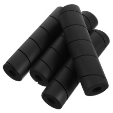 4pcs Furniture Leg Floor Protectors and Soft NBR Bed Frame Leg Covers for Scratch Non Slip Stability Black