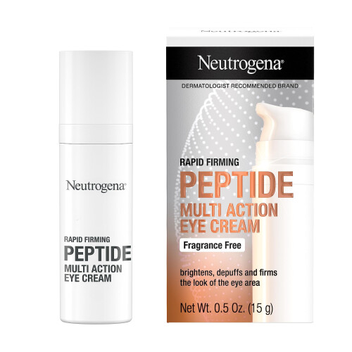 Neutrogena Neutrogena Rapid Firming Peptide Κρέμα Ματιών: Αποσυμφόρηση, Λάμψη, Ενυδάτωση, Χωρίς Άρωμα, 0.5 fl. oz