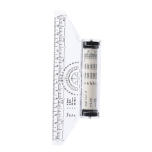 Portable Plastic Measuring Ruler White for Precise Drawing Tasks