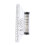 Portable Plastic Measuring Ruler White for Precise Drawing Tasks 1