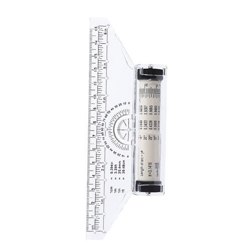 Portable Plastic Measuring Ruler White for Precise Drawing Tasks