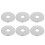 6Pièces Plaque Douche Argent Acier Inox Décorative Durable 1