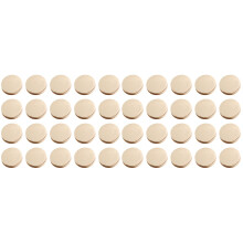 40Pcs Fashion Alloy Metal Buttons Golden Durable Flat Clothes Sew