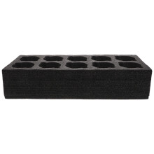Black Foam Multi-Cup Holder Tray Coffee and Milk Tea Carrier for Home