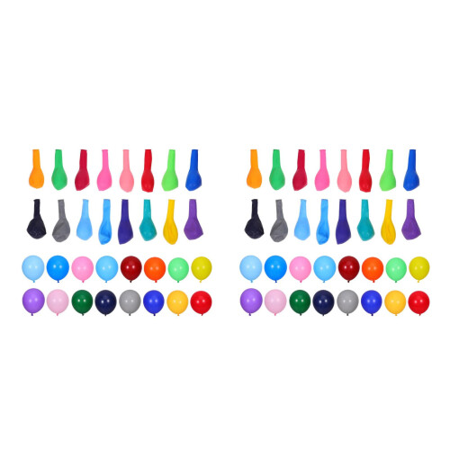 400Pcs Assorted Latex Balloons Colorful Party Decorations Kit