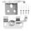 1Set Aluminum Curtain Side Mounting Bracket for Roller Shades 1