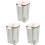 3Pcs Clear Plastic Vacuum Sealed Jars for Coffee Tea Sugar Storage 1