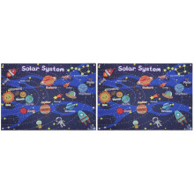 2Sets Felt Story Board for Storytelling Multi-Color Solar System Decor