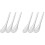 6Pcs Ergonomic Stainless Steel Slotted Caviar Spoons Silver Kitchen 1
