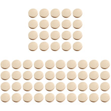 60Pcs Golden Metal Buttons Durable Alloy Sewing Buttons Flat Fashion