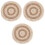 3Pcs Comfortable Assorted Color Puppy Mat Cat Placemat for Pet Use 2