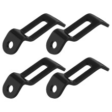 4Pcs Motorcycle Brake Oil Cup Brackets Aluminum Alloy Black Mounts