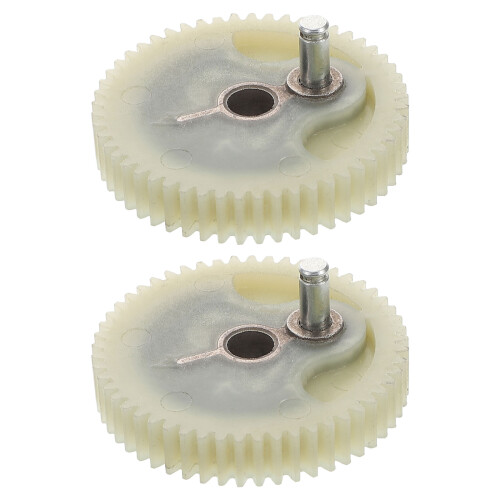 2Pcs Beige Plastic Air Pump Gear for DIY Air Compressor Replacement